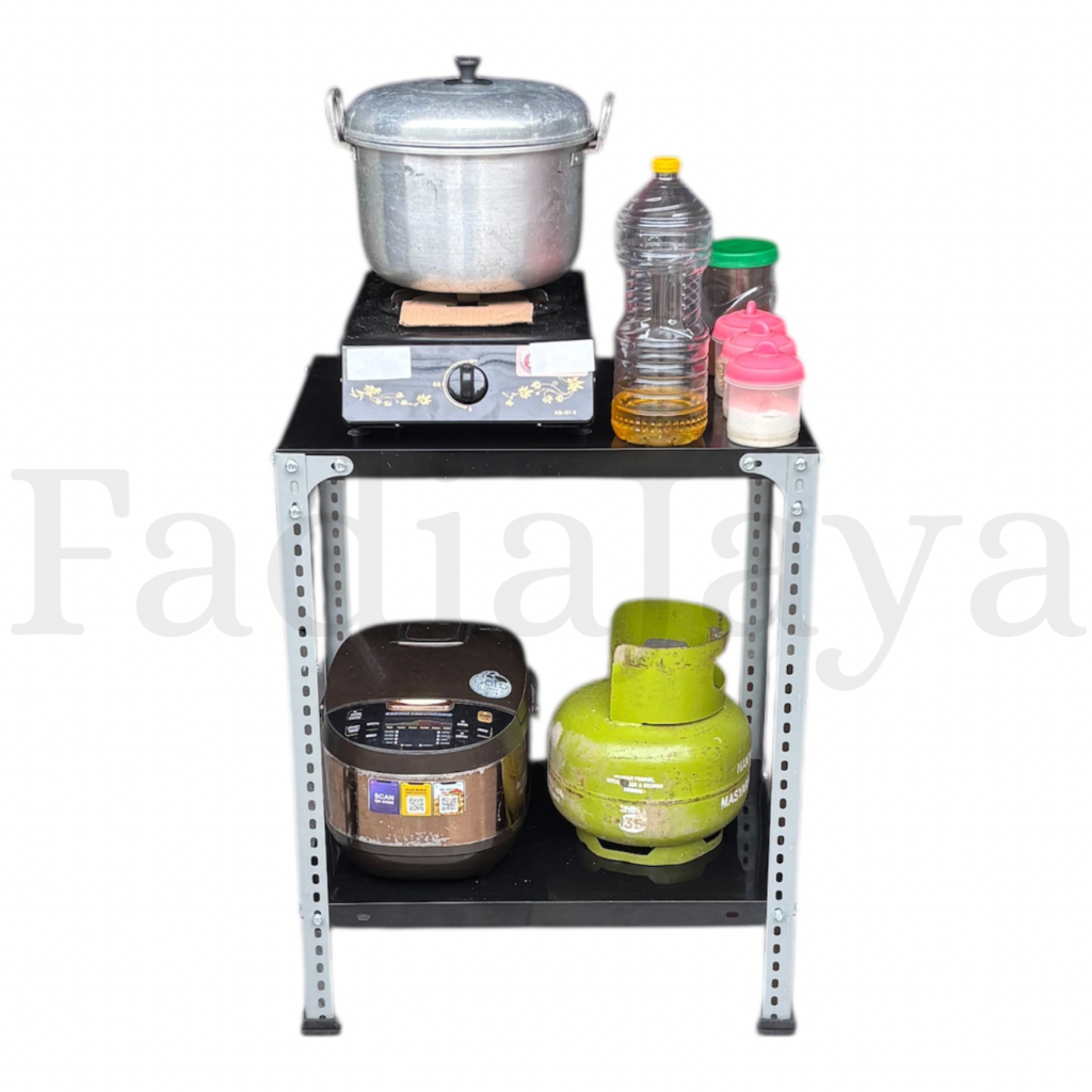 Jual Rak Ambalan Besi Meja Kompor 1 Tungku Dapur Kayu Serbaguna Cocok ...