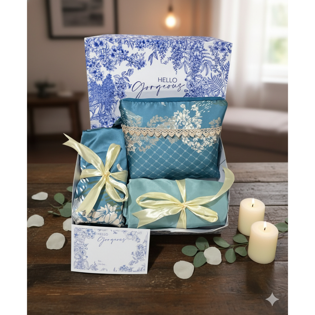 Yunajun89 Ready Hampers Guru Mukena Armany Silk Premium + Free Gift Card/Hampers Lebaran/Hampers Pernikahan/Kado Ulang Tahun