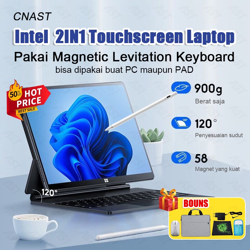 Jual CNAST laptop 2-in-1 touchscreen Baru 12.7'' intel N95 RAM 16GB ...