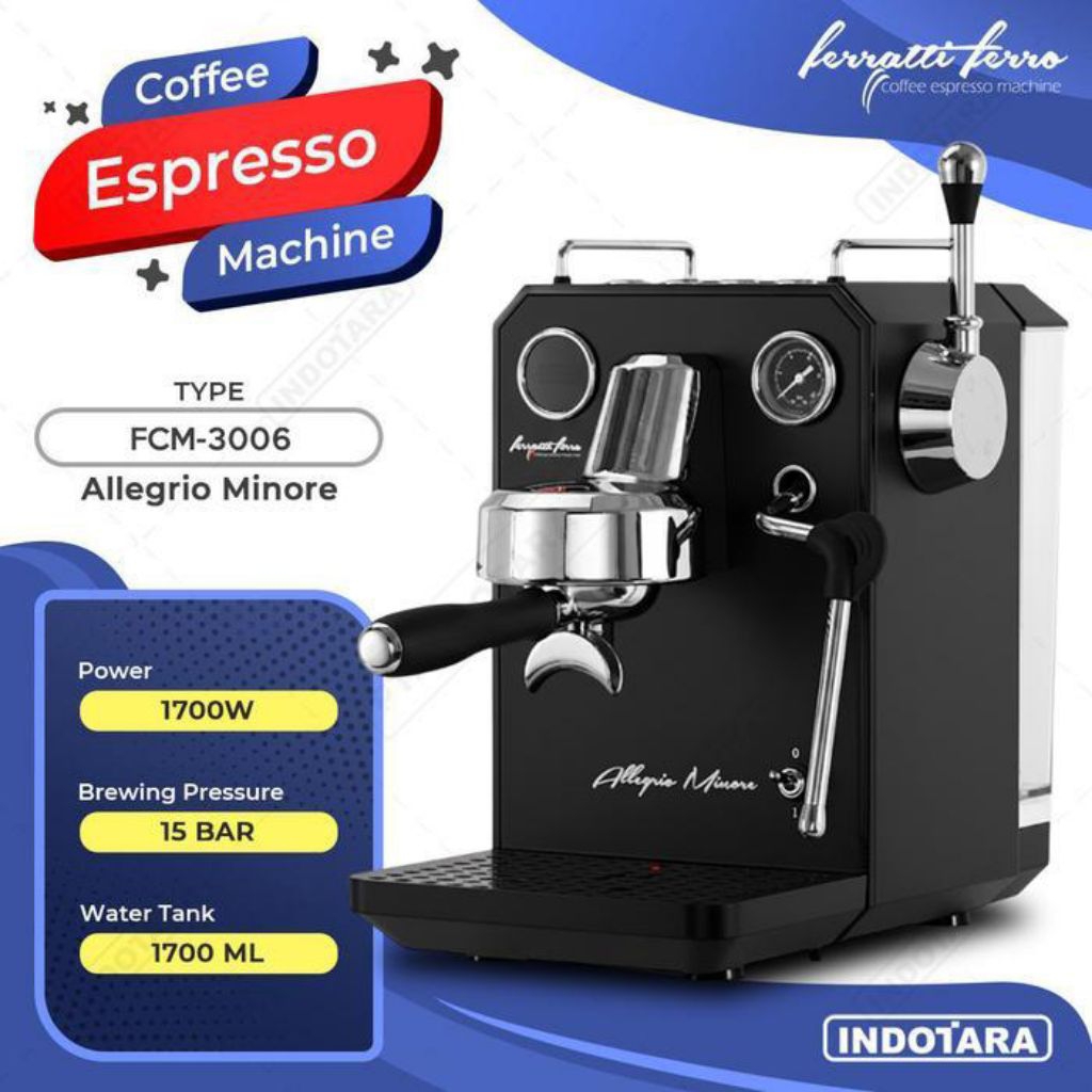 Jual HARGA PROMO Ferratti Ferro Espresso Machine FCM-3006 Allegrio ...