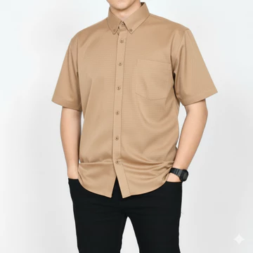 Kemeja Premium KEMEJA Lengan Pendek Distro Kemeja Polos AFFI COLECTION