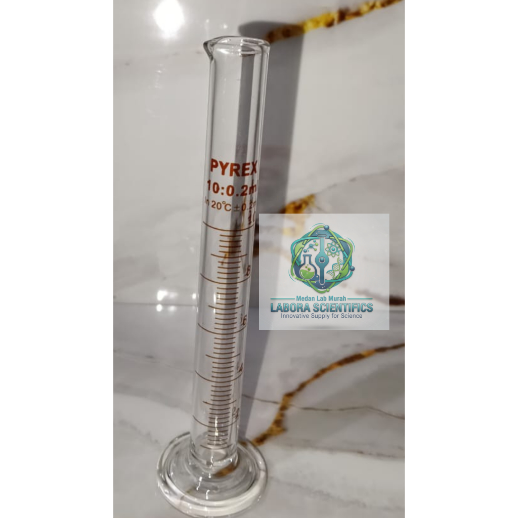 Jual Gelas Ukur Pyrex 10 ml / Measuring cylinder Merk Pyrex | Shopee ...