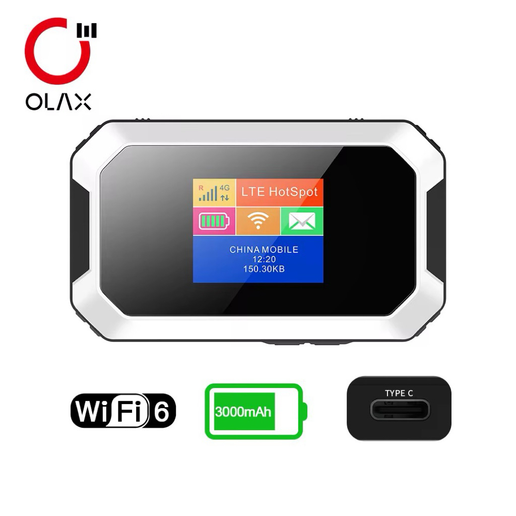 Jual OLAX MT80 Mifi 4G LTE WiFi 6 Router Unlocked SIM Support Long ...