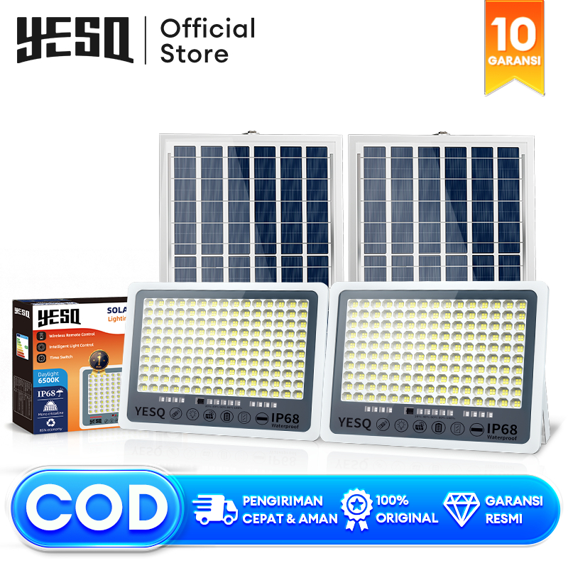 Jual YESQ Lampu Tenaga Surya LED Outdoor Sorot 10000W Tahan Air IP68 ...