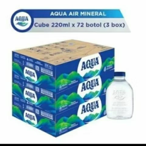 220ml aqua cube 330ml AQUA Cube Air Mineral Dus 220ml 24pcs