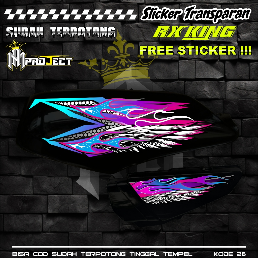 Jual STICKER STRIPING RX KING UV TRANSPARAN KODE 26 BAHAN MAXDECAL ...
