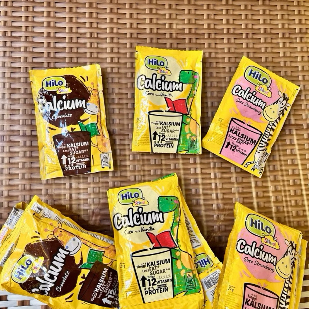 Jual Hilo School Calcium Susu Rasa Vanilla dan Coklat || 1 Renceng isi ...