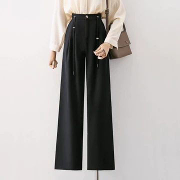 GDTIMA Celana Kulot Wanita Highwaist Casual Celana Panjang Pants