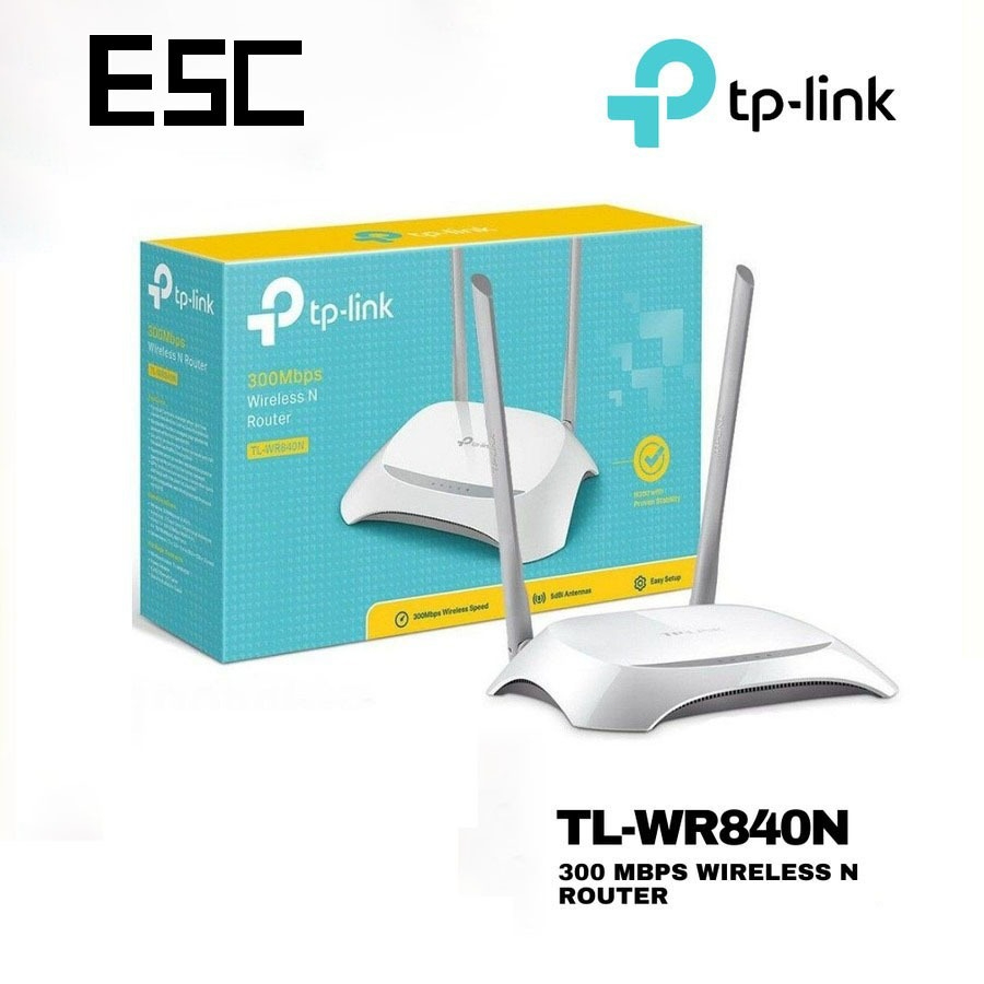 Jual ESC TP-Link Router WR840N 300 Mbps Wireless N Router - Garansi ...