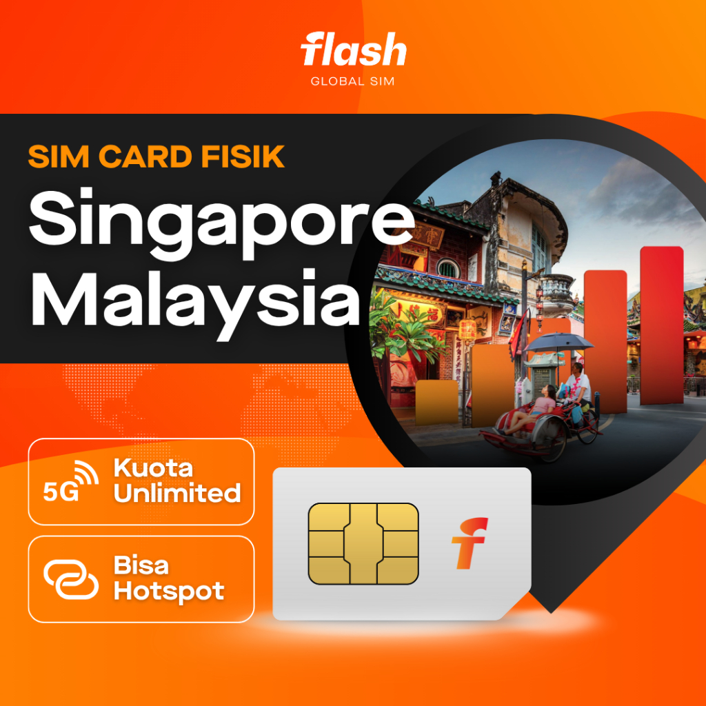 Jual SIM Card Singapore dan Malaysia Full Unlimited Flash Global SIM ...