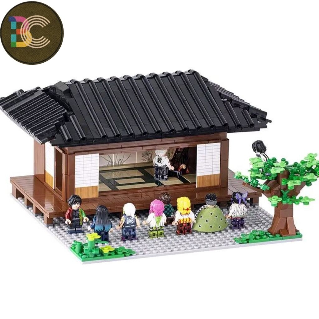 Jual MOC1041 Anime Demon Slayer s Butterfly Mansion Scene MOC Building ...