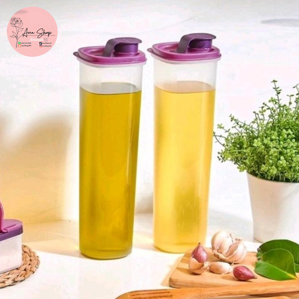Jual Tupperware Cooking Oil 1,1 L(2pcs) - Tempat Penyimpanan Minyak ...