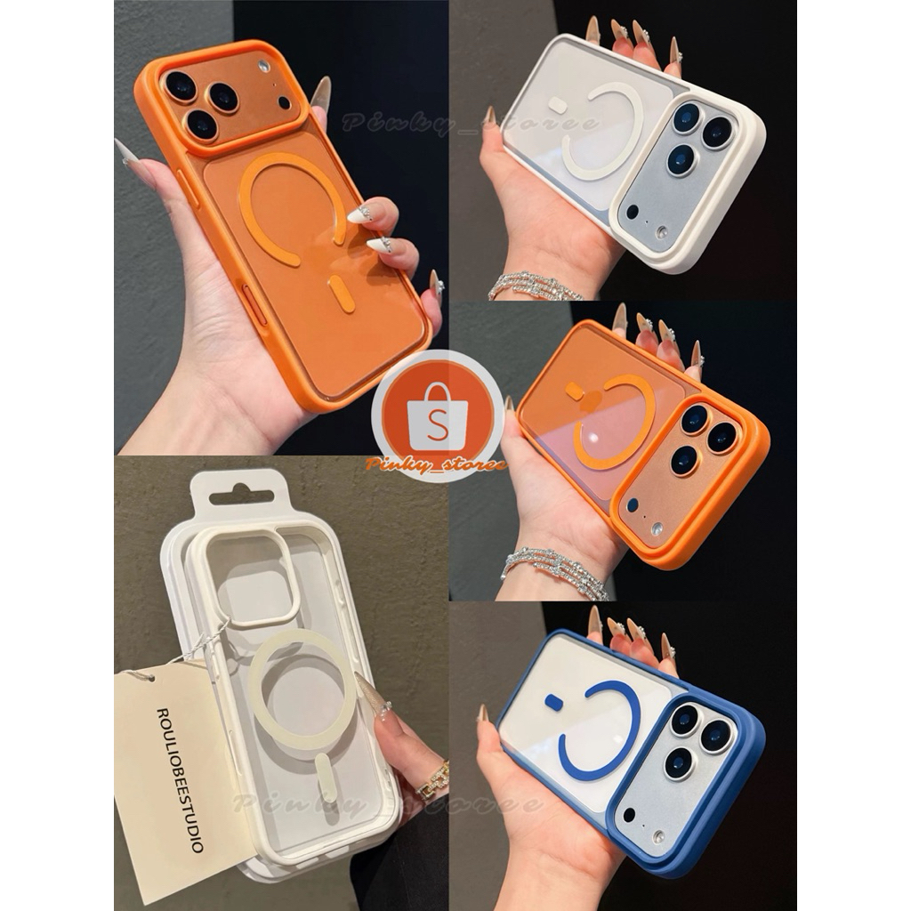 Jual [+PACKING BOX] COSMIC ORANGE - HYBRID CLEAR HD MAGSAFE SLIM CASE ...