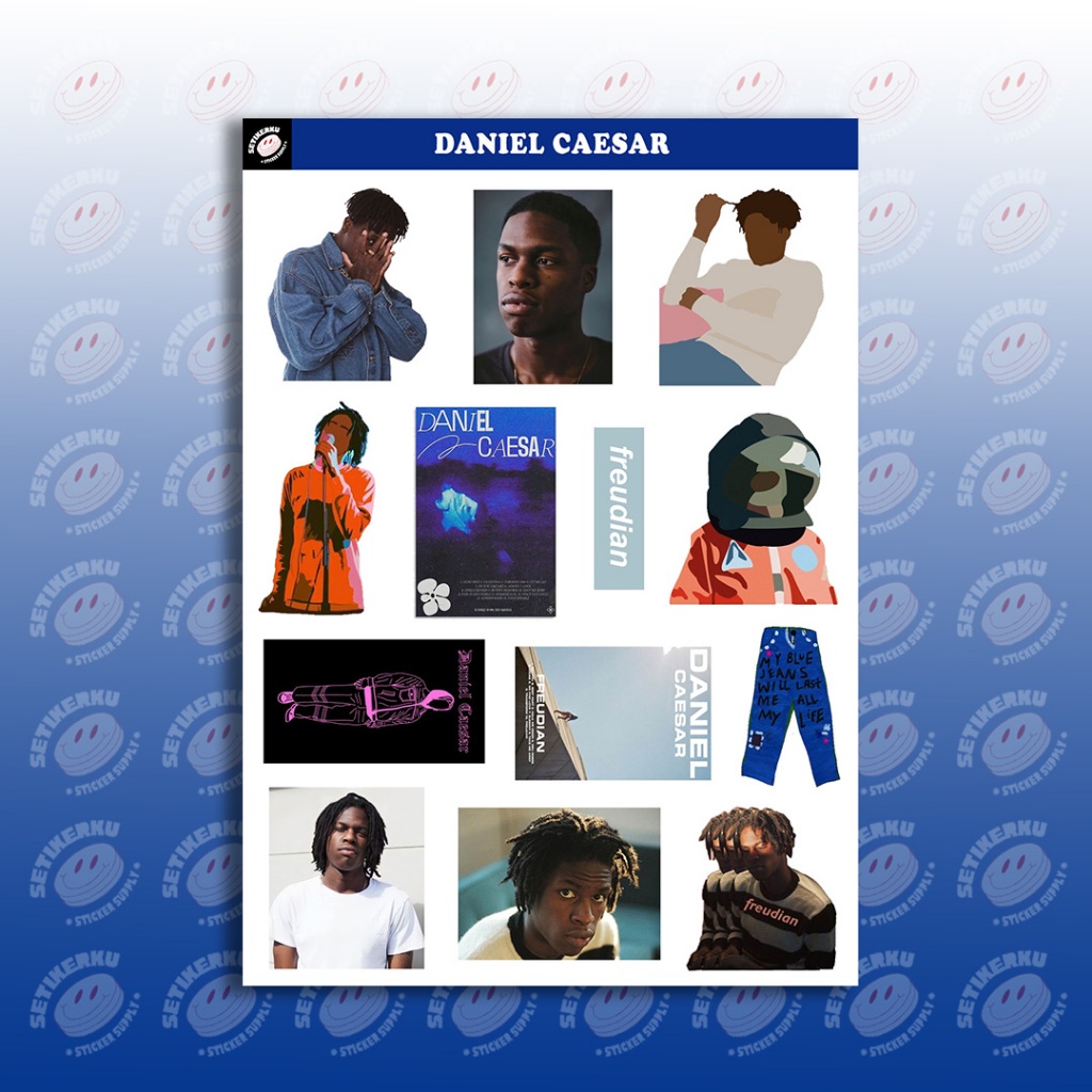 Jual 13pcs DANIEL CAESAR Sticker Pack A6 | stiker aesthetic daniel ...