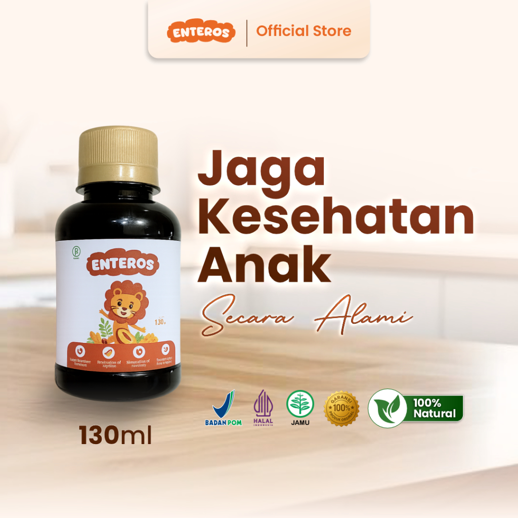 Enteros - Bantu atasi Flek Paru & Pneumonia Pada Anak | Halal & BPOM 130ml