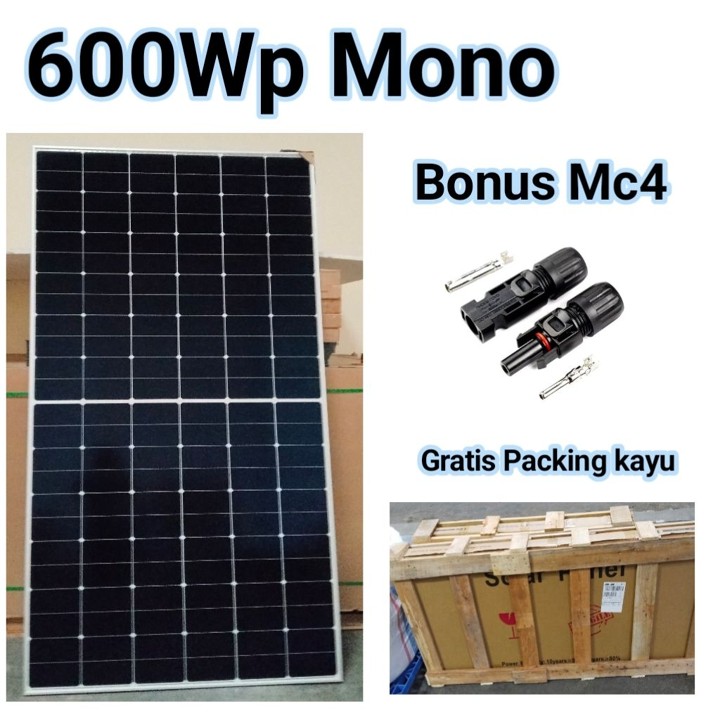 Solar Panel Maysun 600Wp Mono Solar Cell Panel Surya