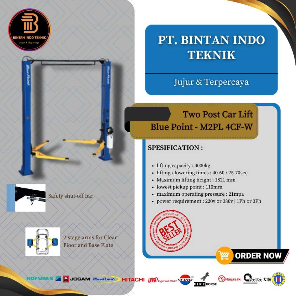 Jual Car lift / 2 post lift / hidrolik mobil / lift mobil / lift ...
