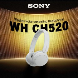 Sony WH CH520 Original Wireless Headphones / WH-CH520 / WHCH520 / Sony WH-CH520 Nirkabel Wireless On-Ear Headphones Wireless With Mic Pernah Dipakai 360 Audio HIFI Stereo ANC Active Noise Headset Bluetooth Earphone Sony Headphone