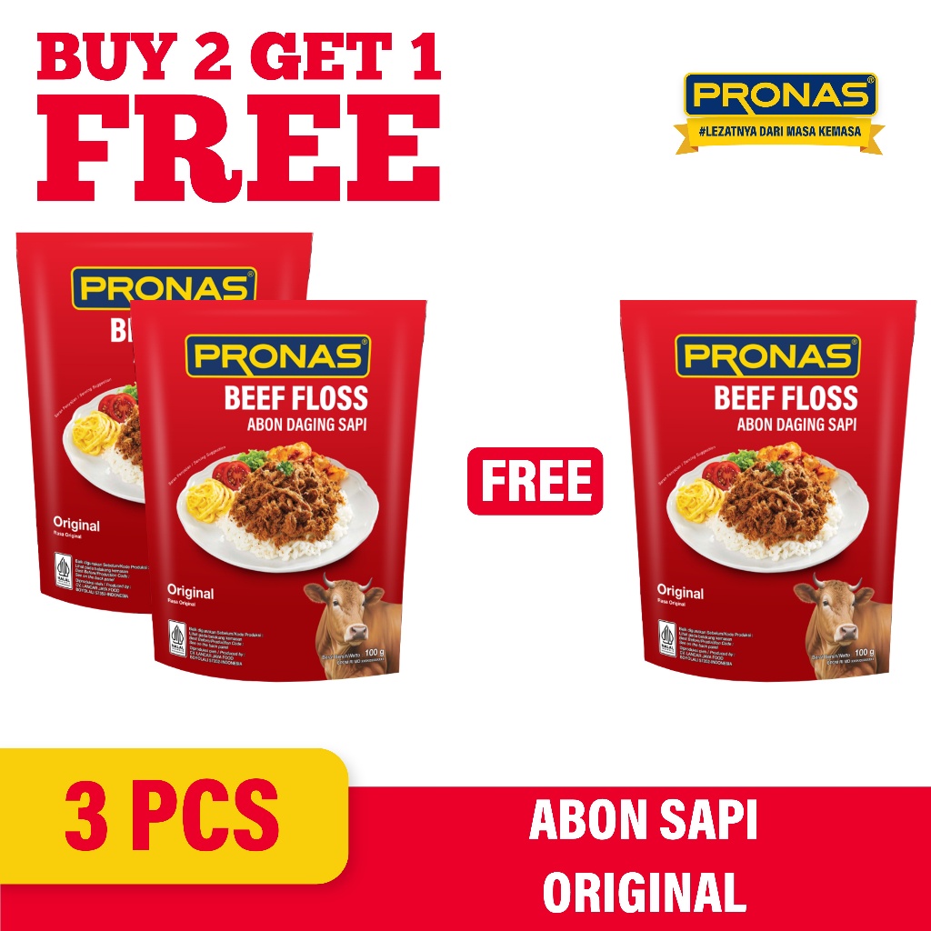PRONAS Abon Original 100 gr Buy 2 Get 1