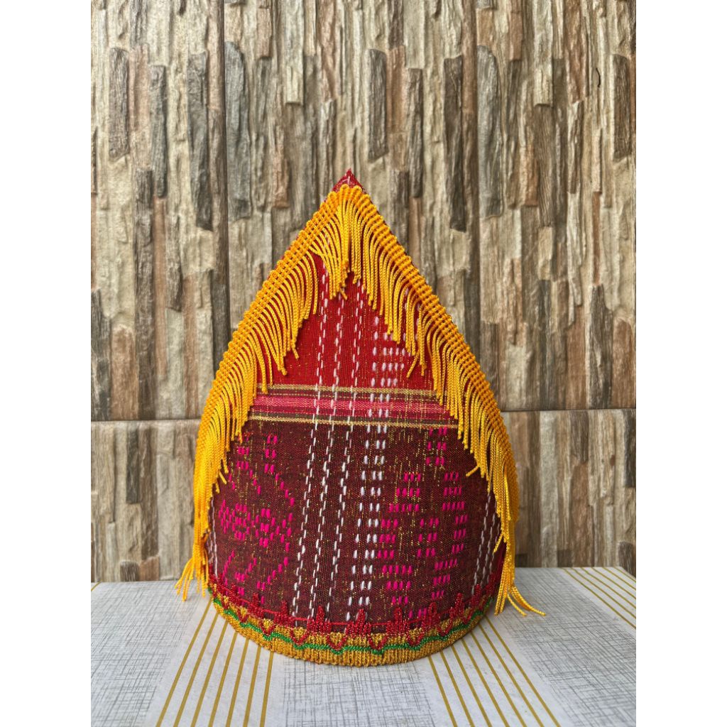 Jual topi adat batak renda kuning | Shopee Indonesia