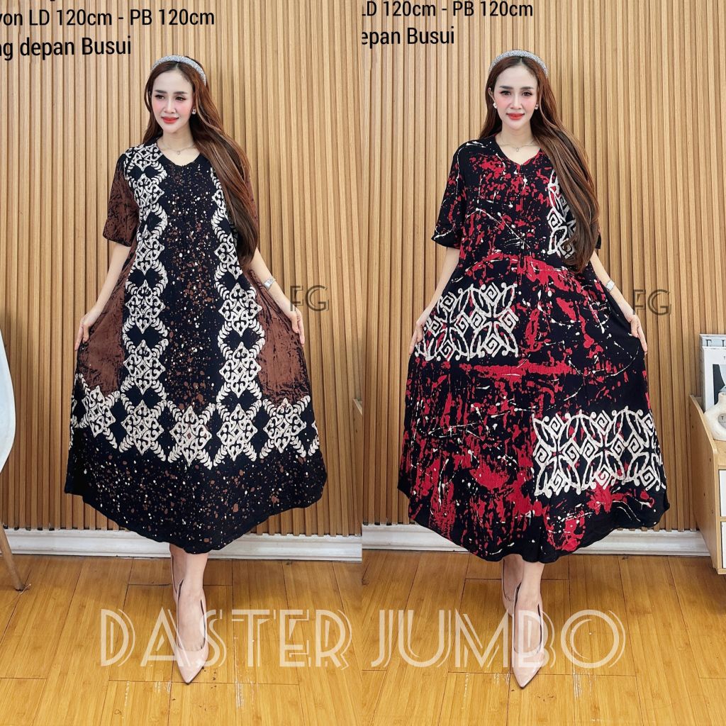 Daster Jumbo Bahan Twill Rayon Super