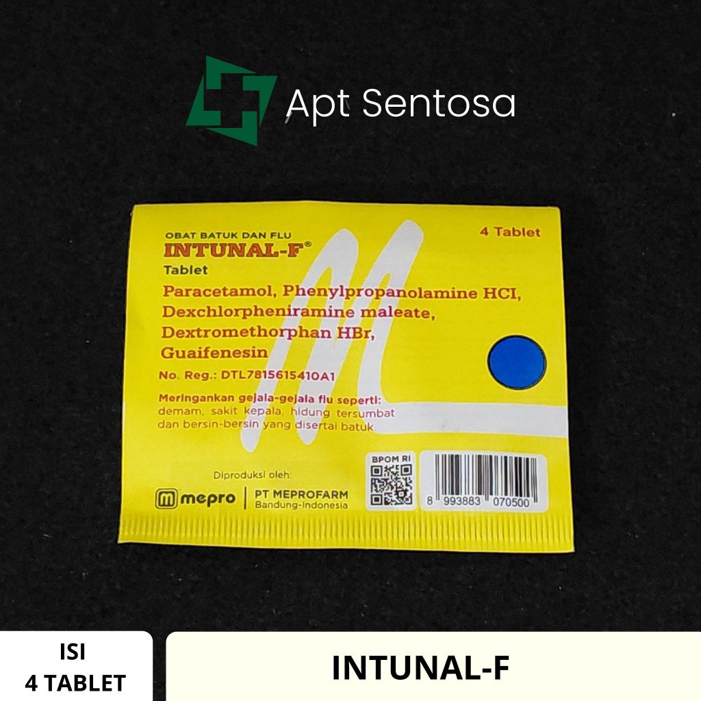 Jual Intunal F 1 LEMBAR isi 4 Tablet | Shopee Indonesia