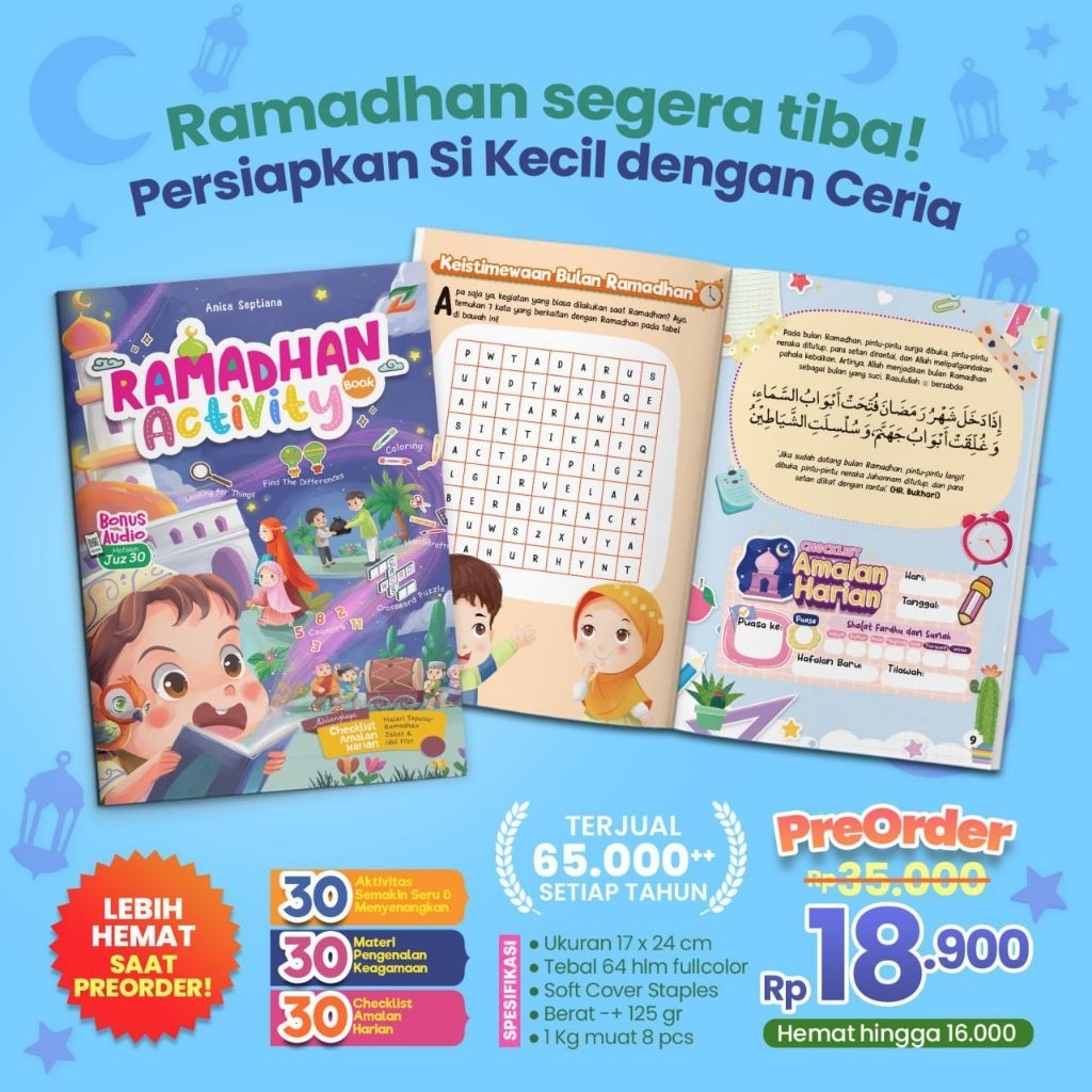 Jual Buku Aktivitas Ramadhan Anak (5+) : Ramadhan Activity Book 2026 by ...