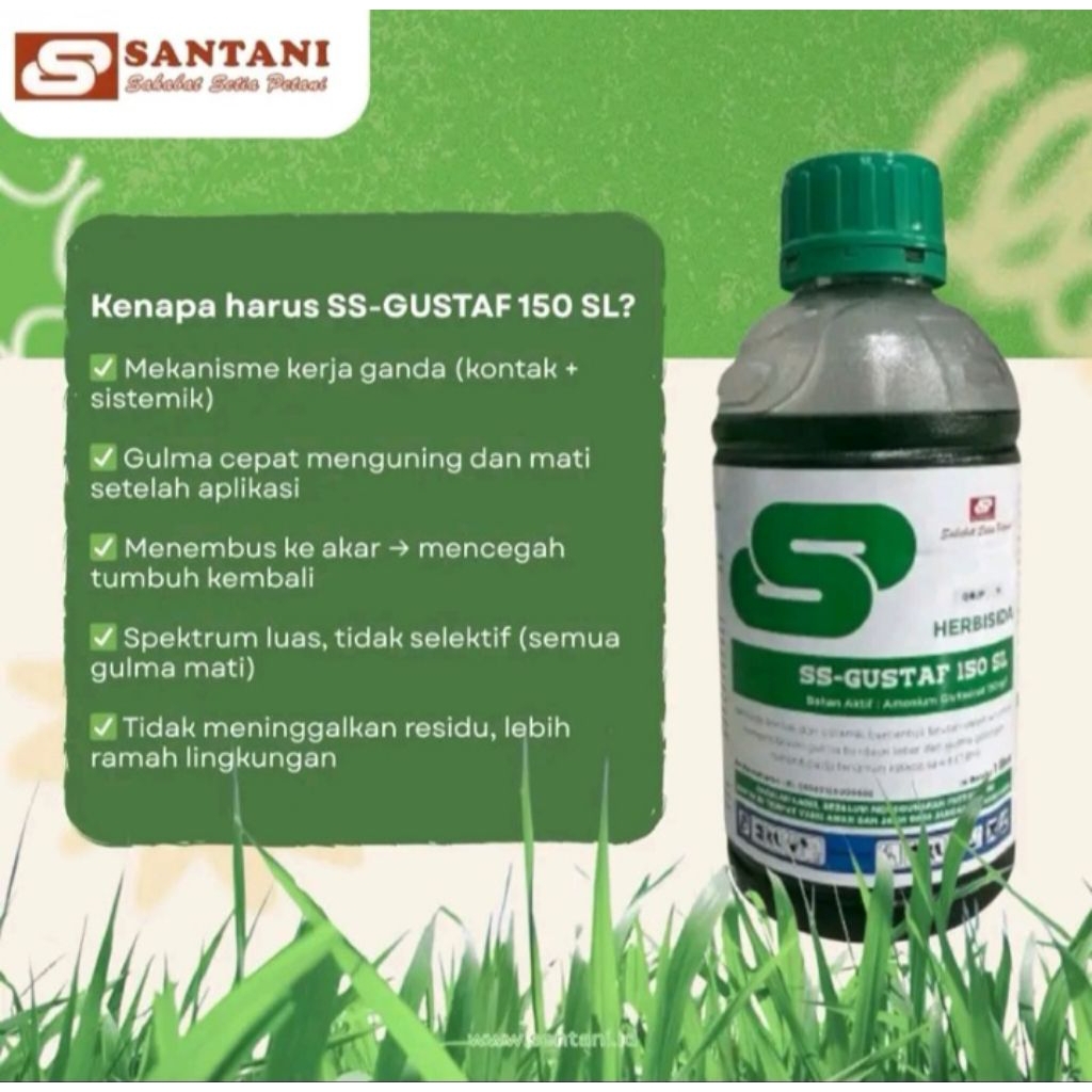Jual obat rumput ss -gustaf150 | Shopee Indonesia