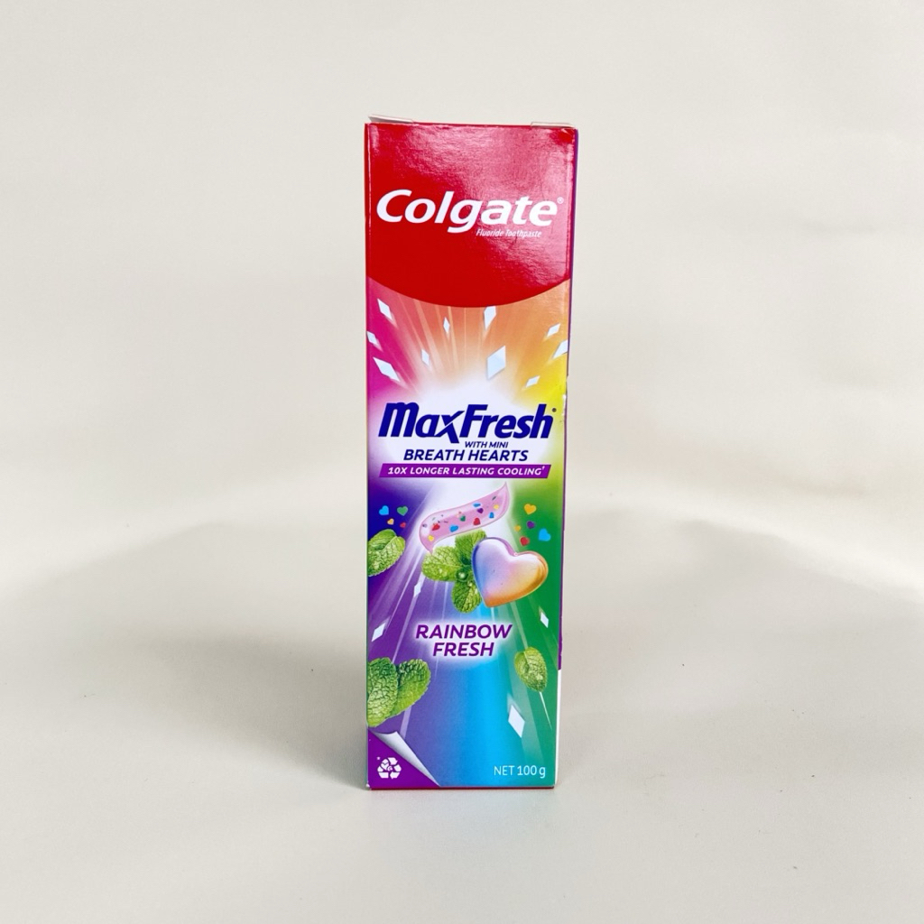 Jual COLGATE max fresh rainbow with mini hearts toothpaste 100gr ...
