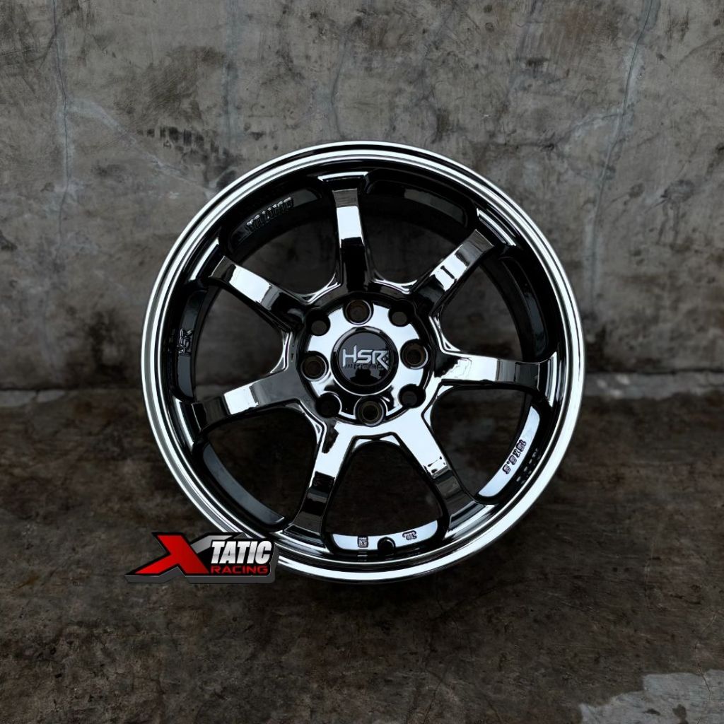 Jual Velg Mobil Racing HSR Black Chrome R15 Type YALIMO Pas Di Xenia ...