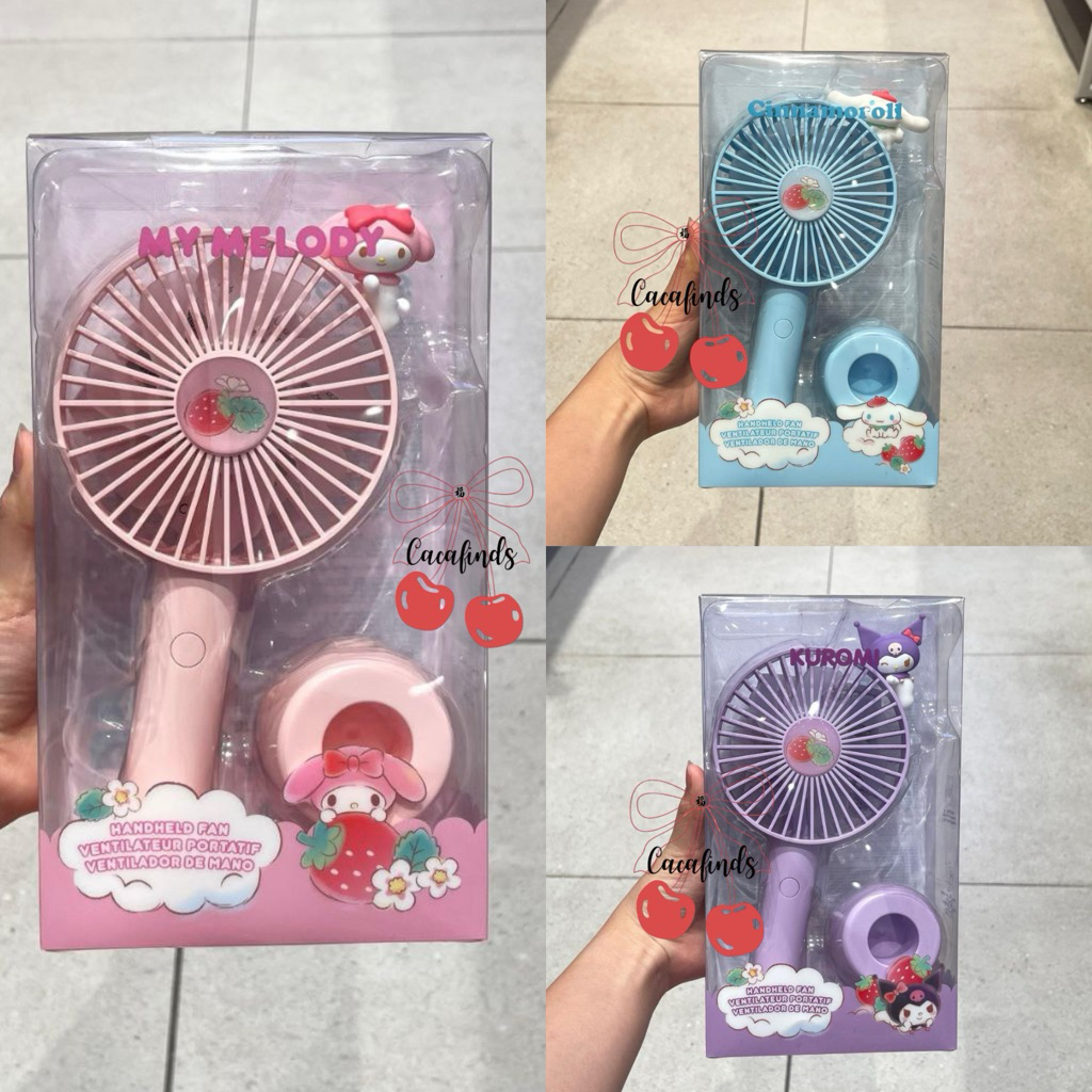 Jual MINISO x Sanrio‼️Handled Fan / Kipas Angin Portabel Sanrio ...