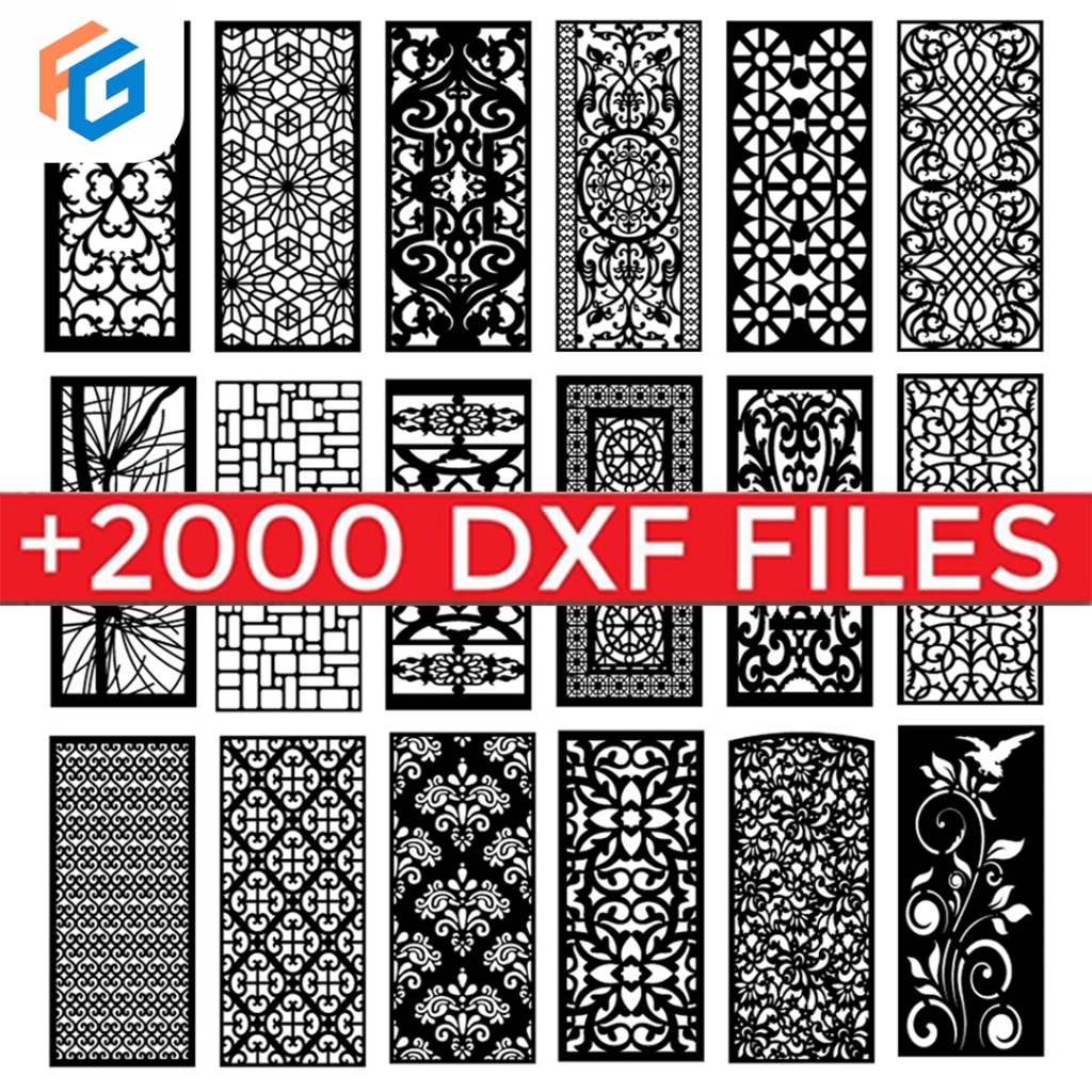 Jual 2000+ Desain File Laser Cutting CNC Router Plasma DXF Vector ...