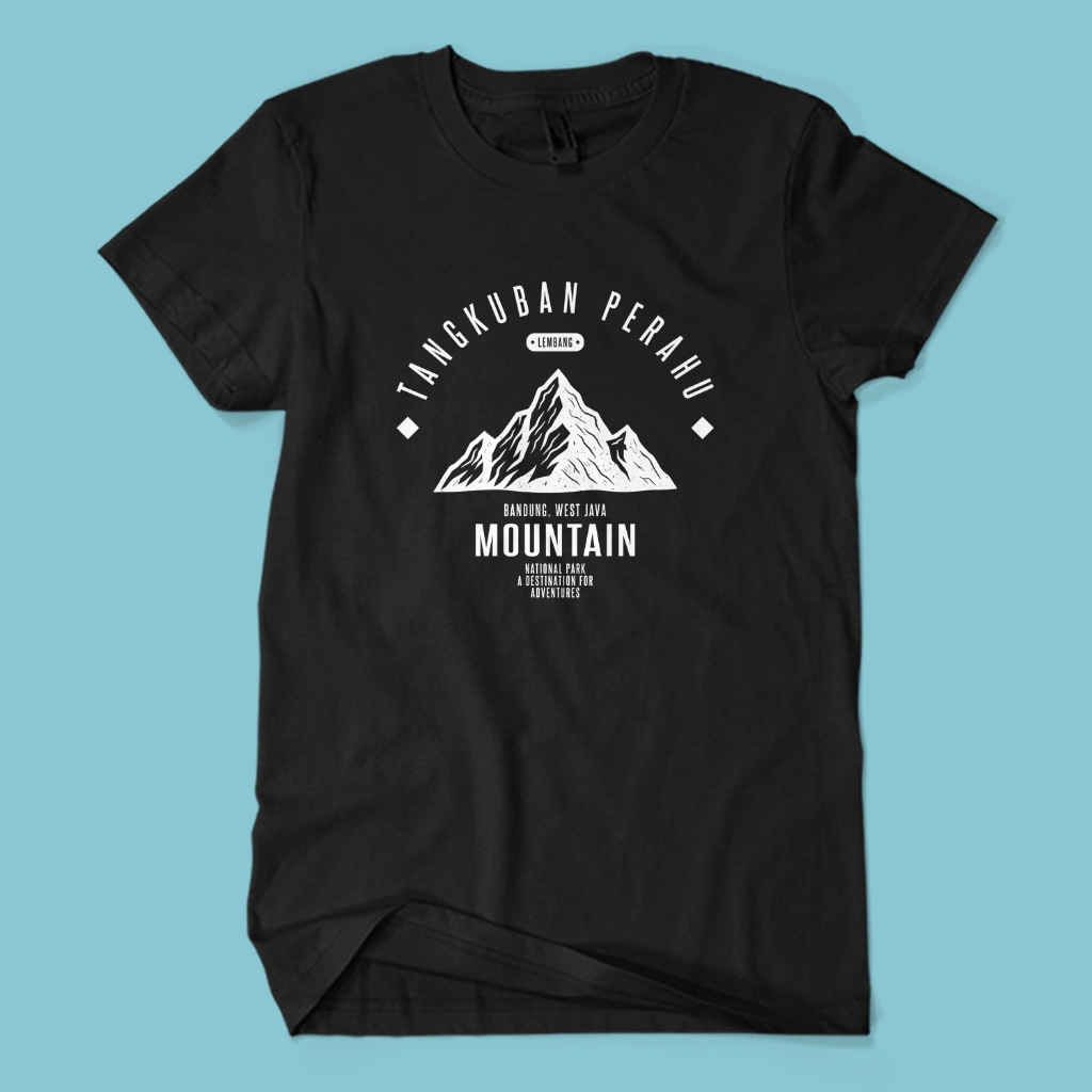 Jual Kaos Distro Premium TANGKUBAN PERAHU SIMPLE - Baju Wisata Liburan ...
