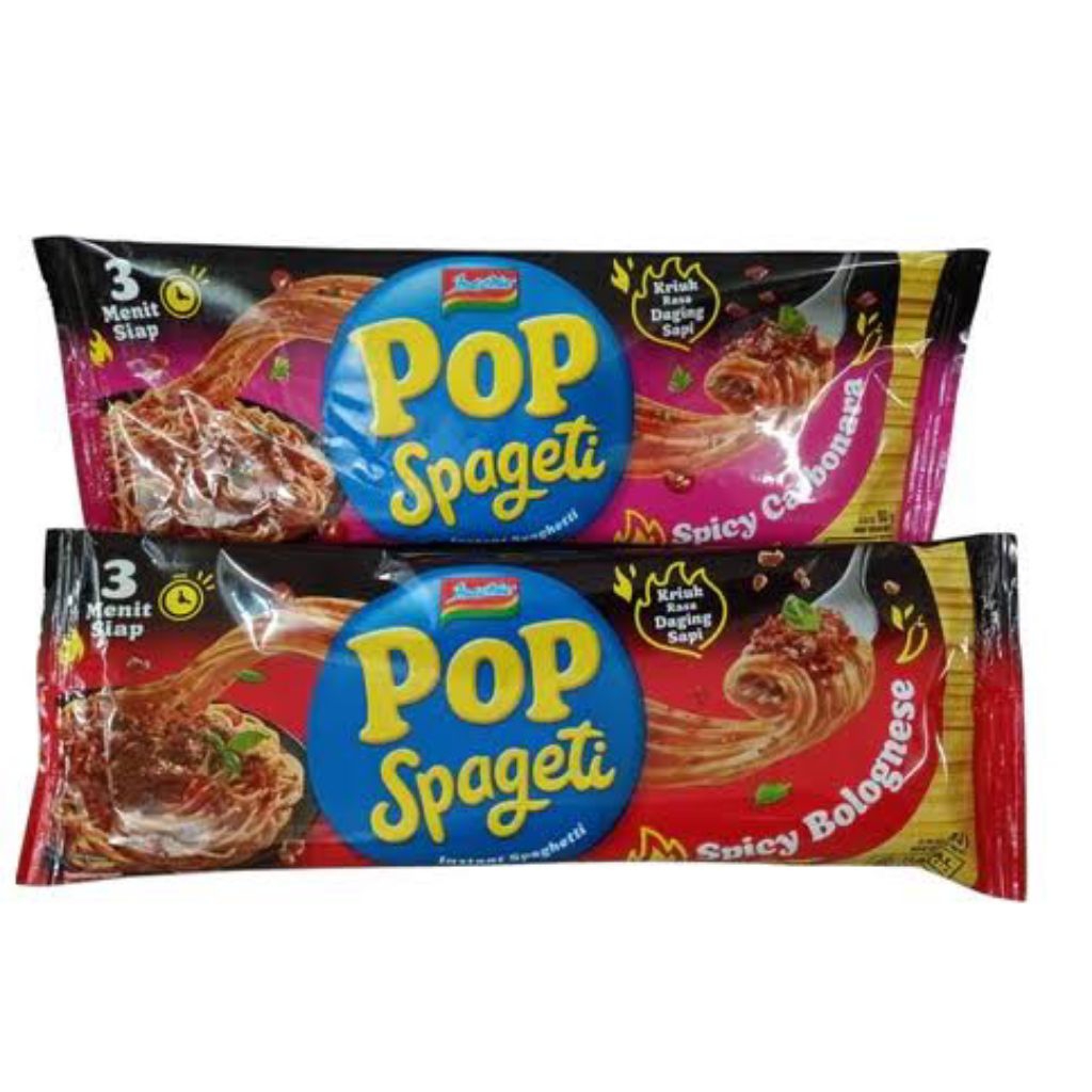 Jual POP Spaghetti rasa Bolognese & Spicy Carbonara | Shopee Indonesia