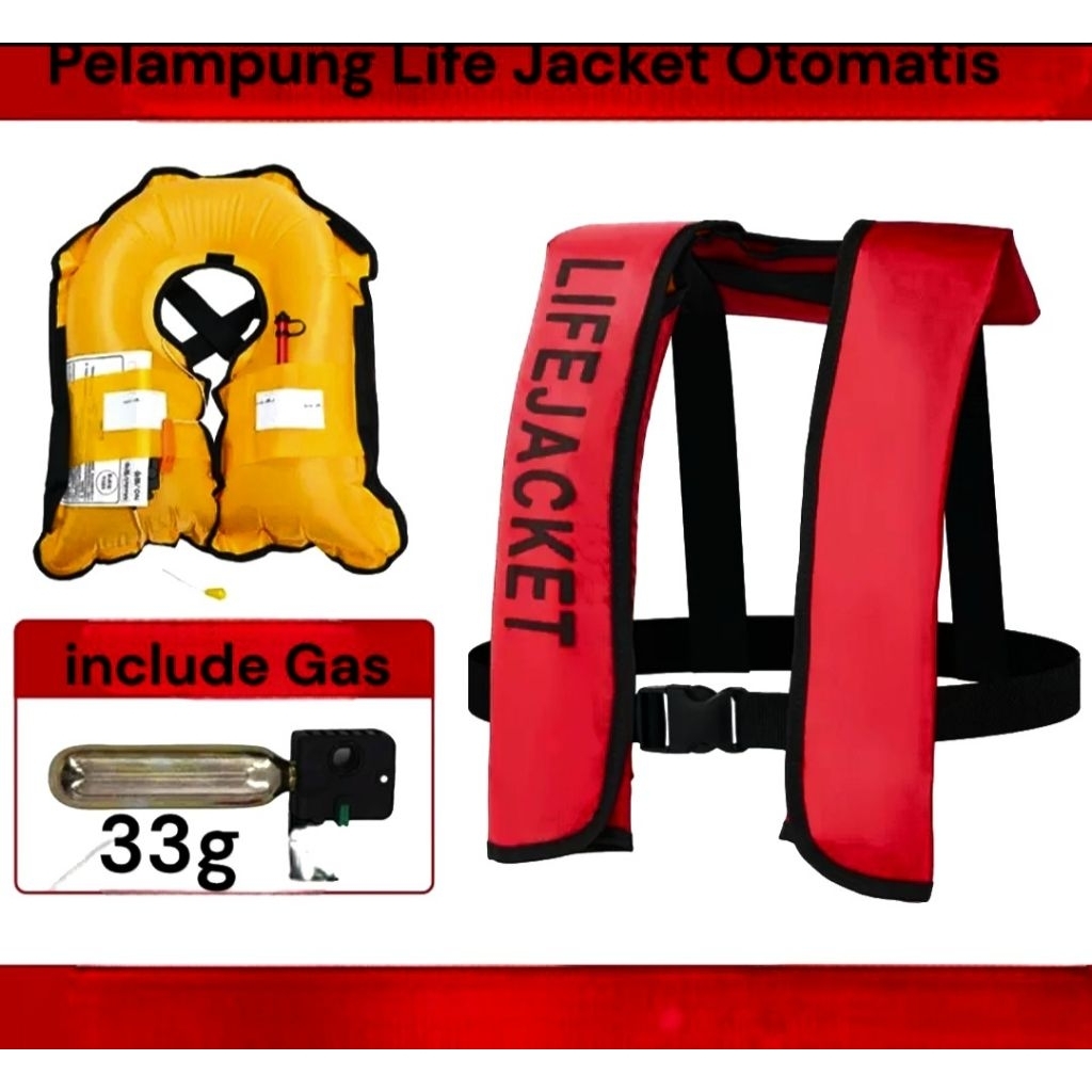 Jual Life Jacket PeLampung Gas Co2/Automatic inflatable life iacket co2 ...