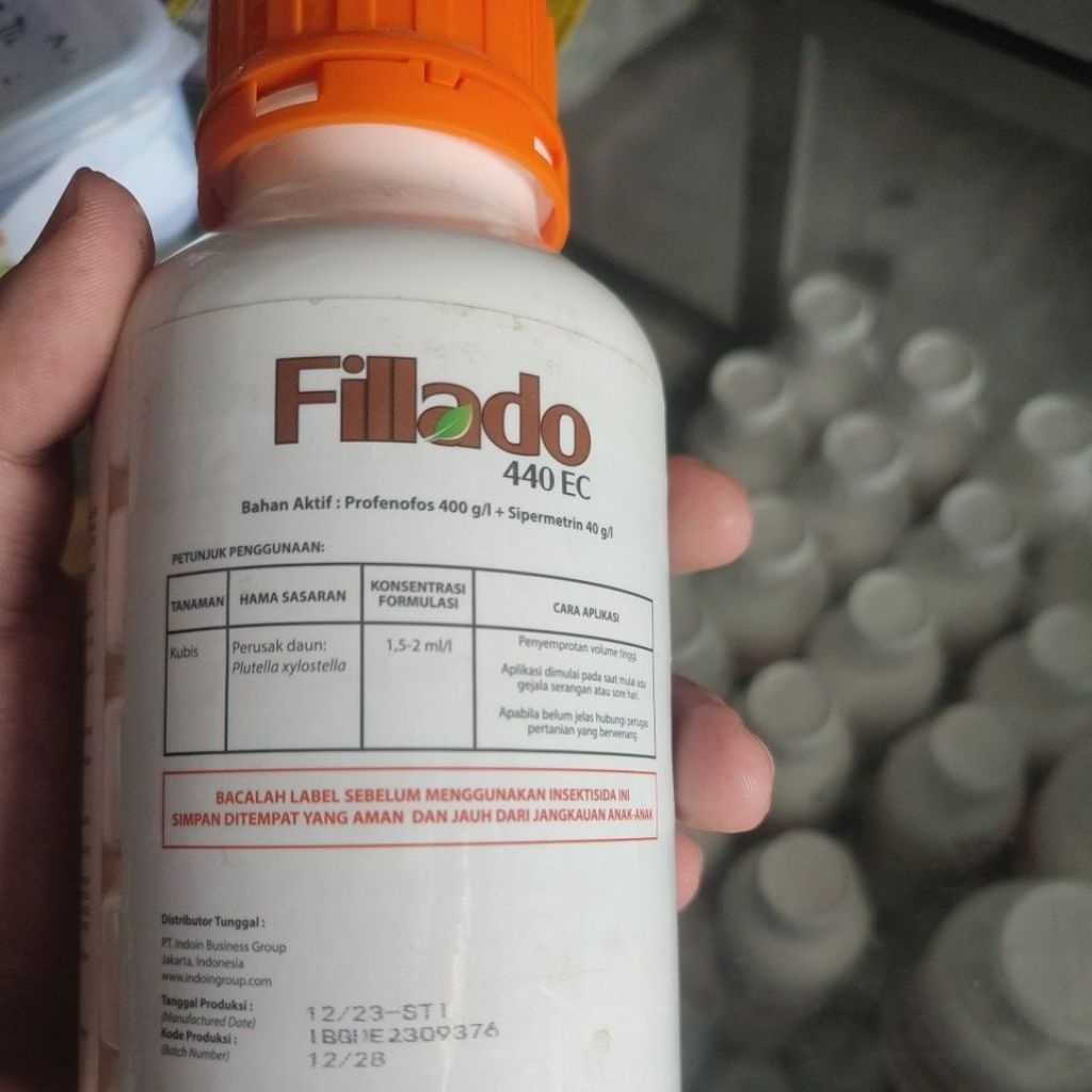 Jual Insektisida FILLADO 440EC kemasan original 400/500ml, profenofos ...