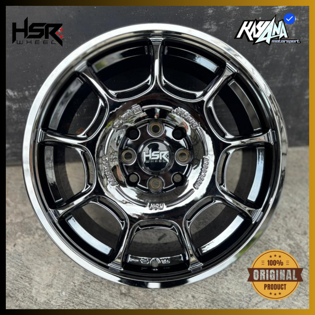 Jual Velg Mobil R16 Black Chrome HSR Jelimpo Cocok Buat Freed Brio ...