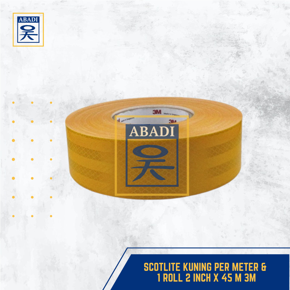 Jual SCOTLITE KUNING PER METER 2 INCH X 45 M 3M | Shopee Indonesia