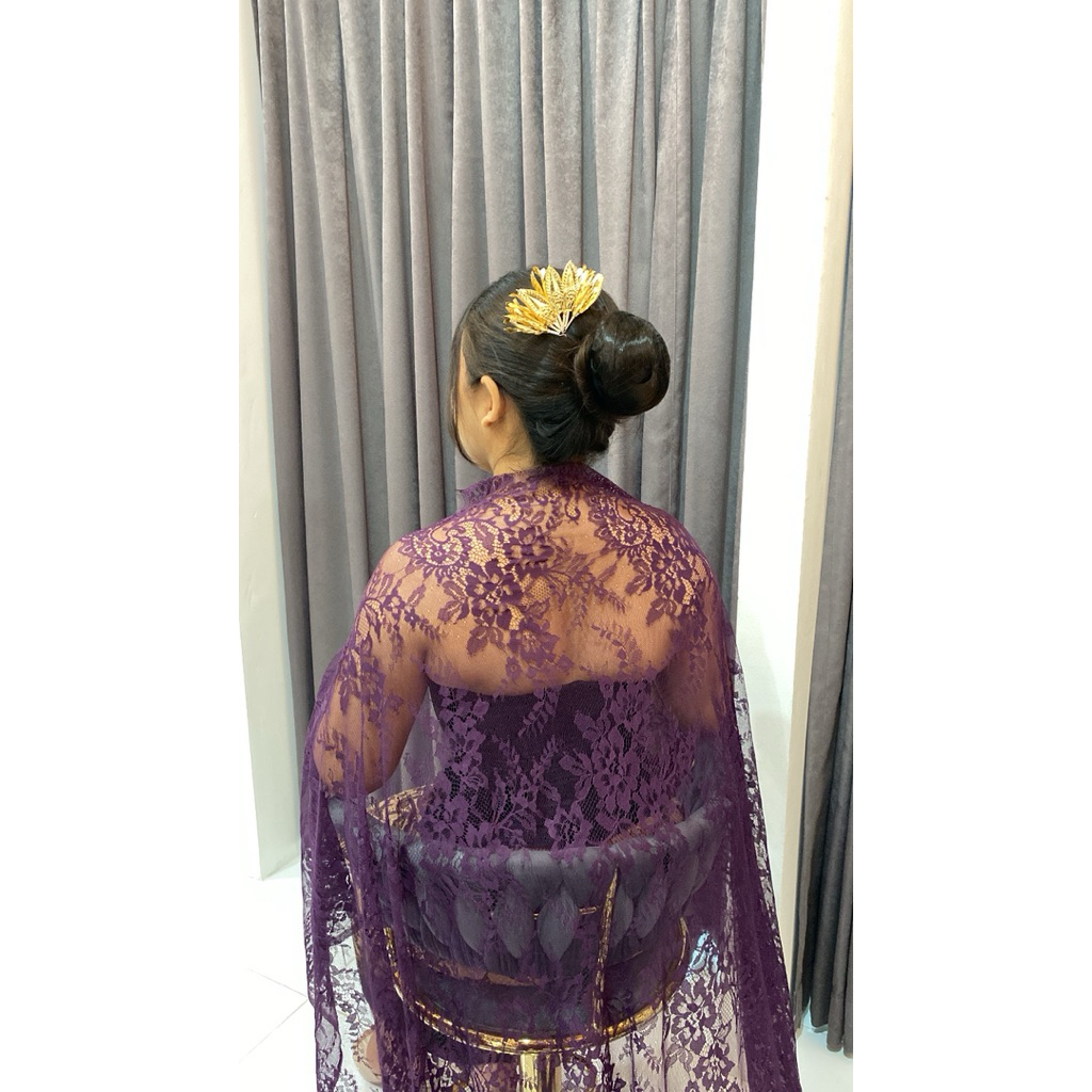Jual kain lace panel l kain kebaya murah | Shopee Indonesia