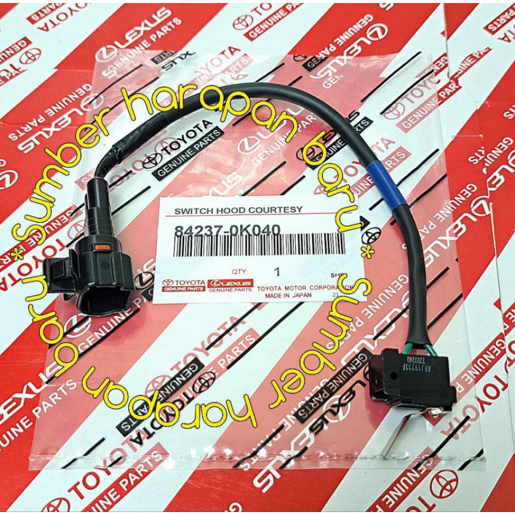 Jual Switch Saklar Kap Mesin Innova Fortuner Hilux Original 84237-0K040 ...