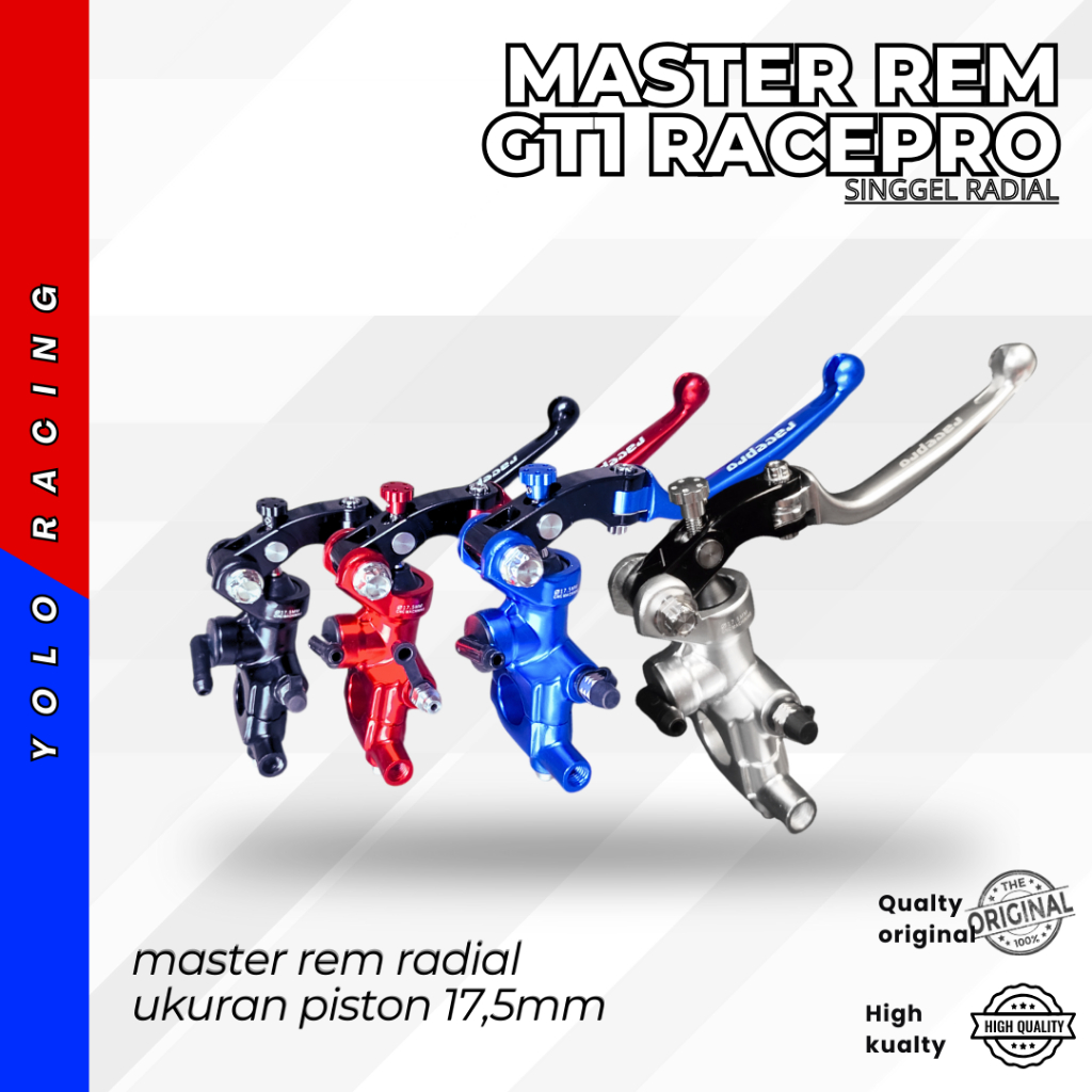 Jual Racepro GT1 Master Rem Set Aluminium Alloy 1SET MASTER REM RACEPRO ...
