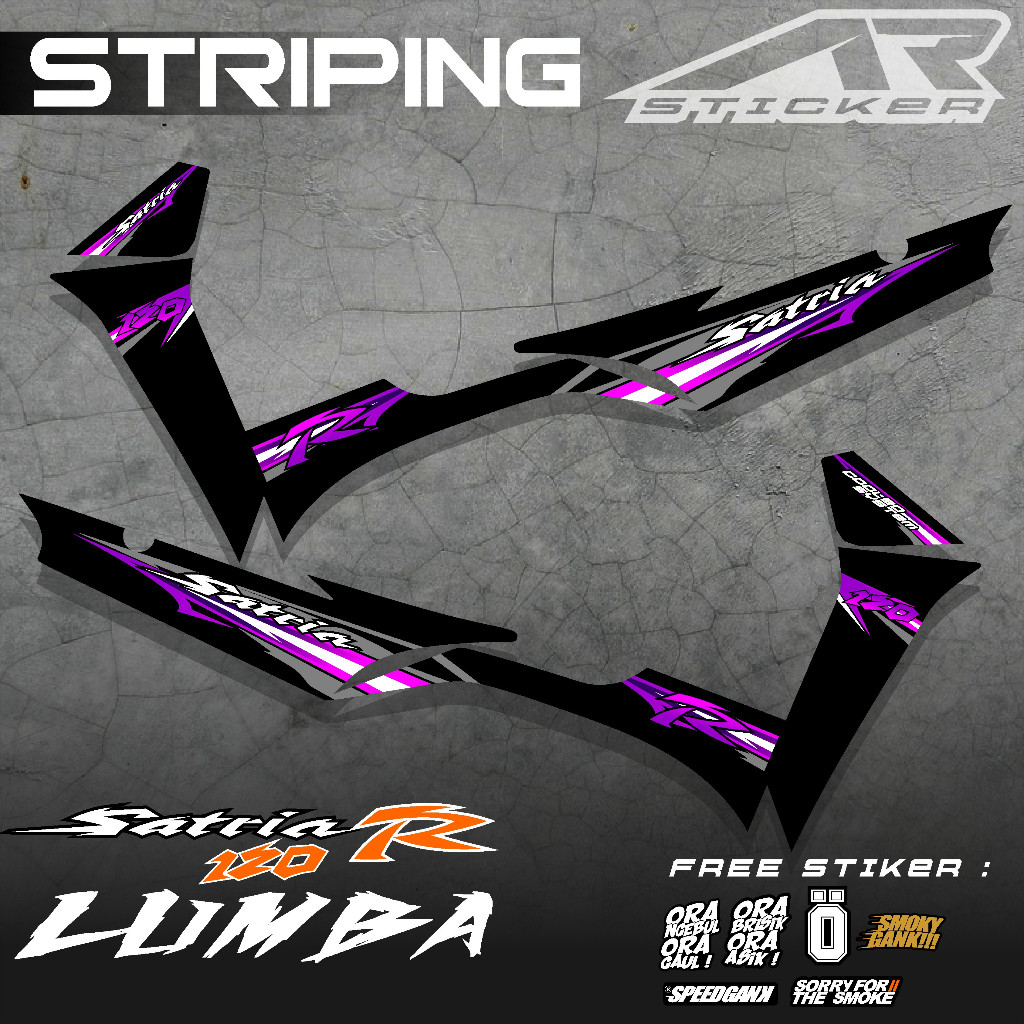 Jual Striping Satria 120 R Lumba Kotak Stiker Satria 2 Tak Sudah ...