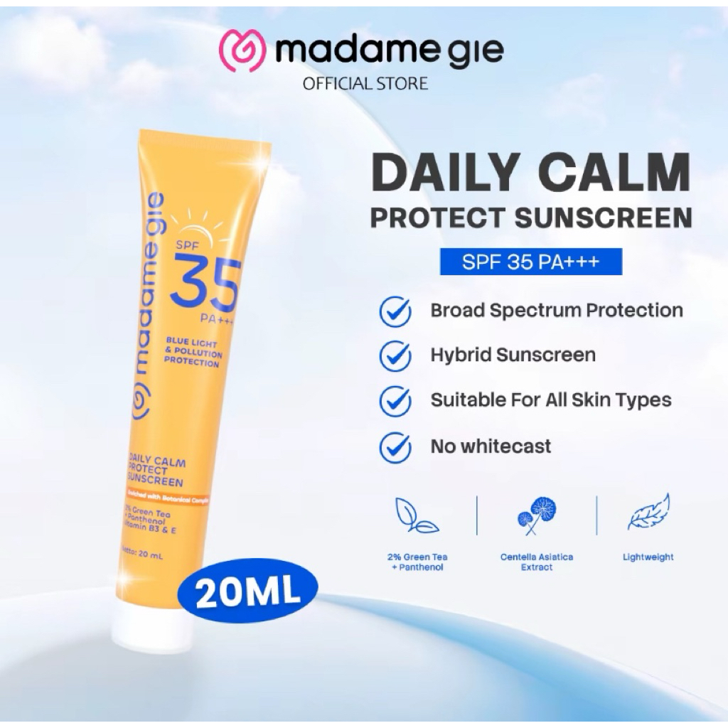 Jual PROMO SUNSCREEN MADAMGIE SPF 35 PA++ (isi 20mlj) | Shopee Indonesia