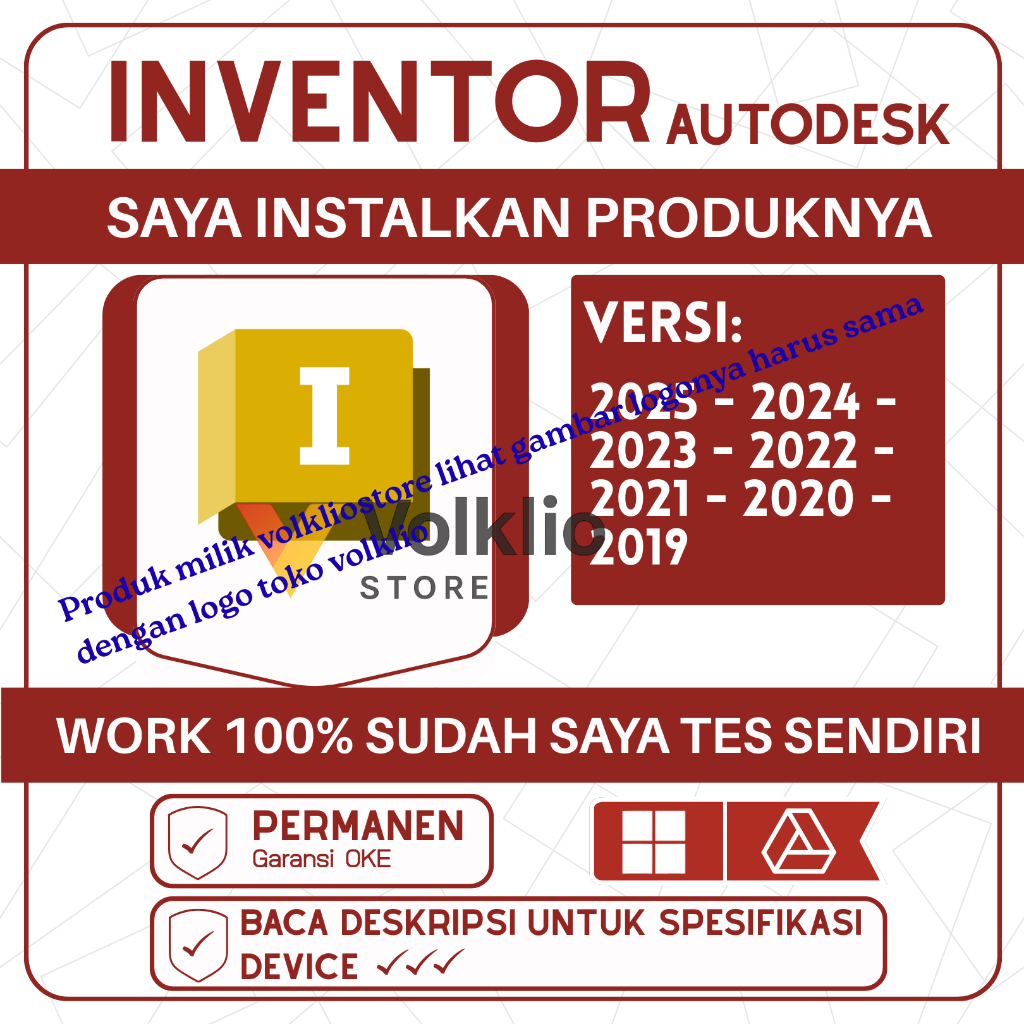 Jual Autodesk Inventor (Cek Deskripsi)+ Windows - Link Drive (Bonus IDM ...