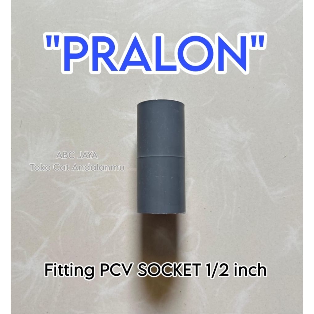 Jual (OBRAL) Pipa Paralon Fitting PCV SOCKET Gabungan 1/2 inch Lurus ...