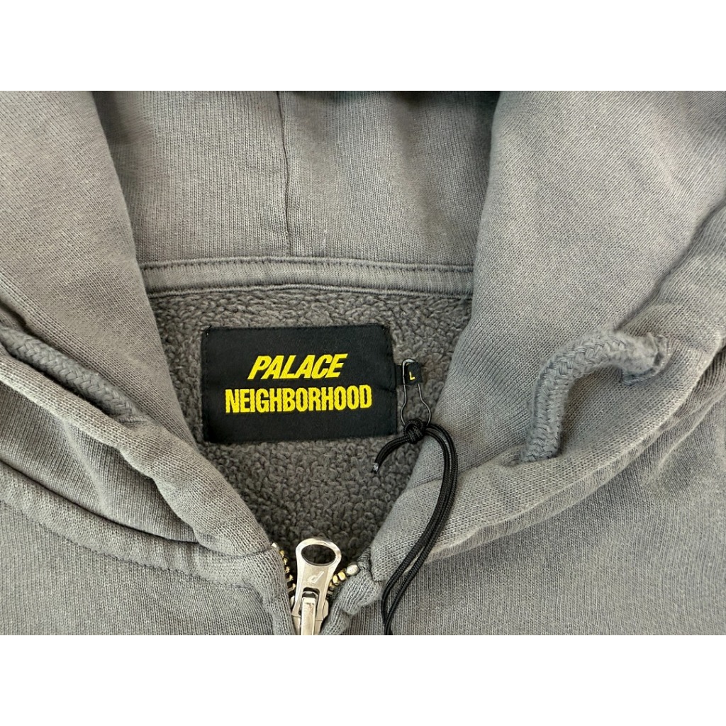 Jual Palace x NEIGHBORHOOD Skull Zip Hoodie - charcoal (FW25
