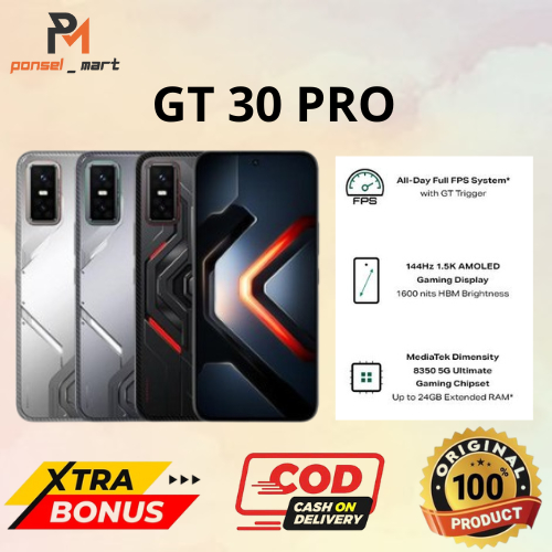 Jual GT 30 PRO 12/512GB - MediaTek Dimensity 8350 Ultimate - AMOLED ...