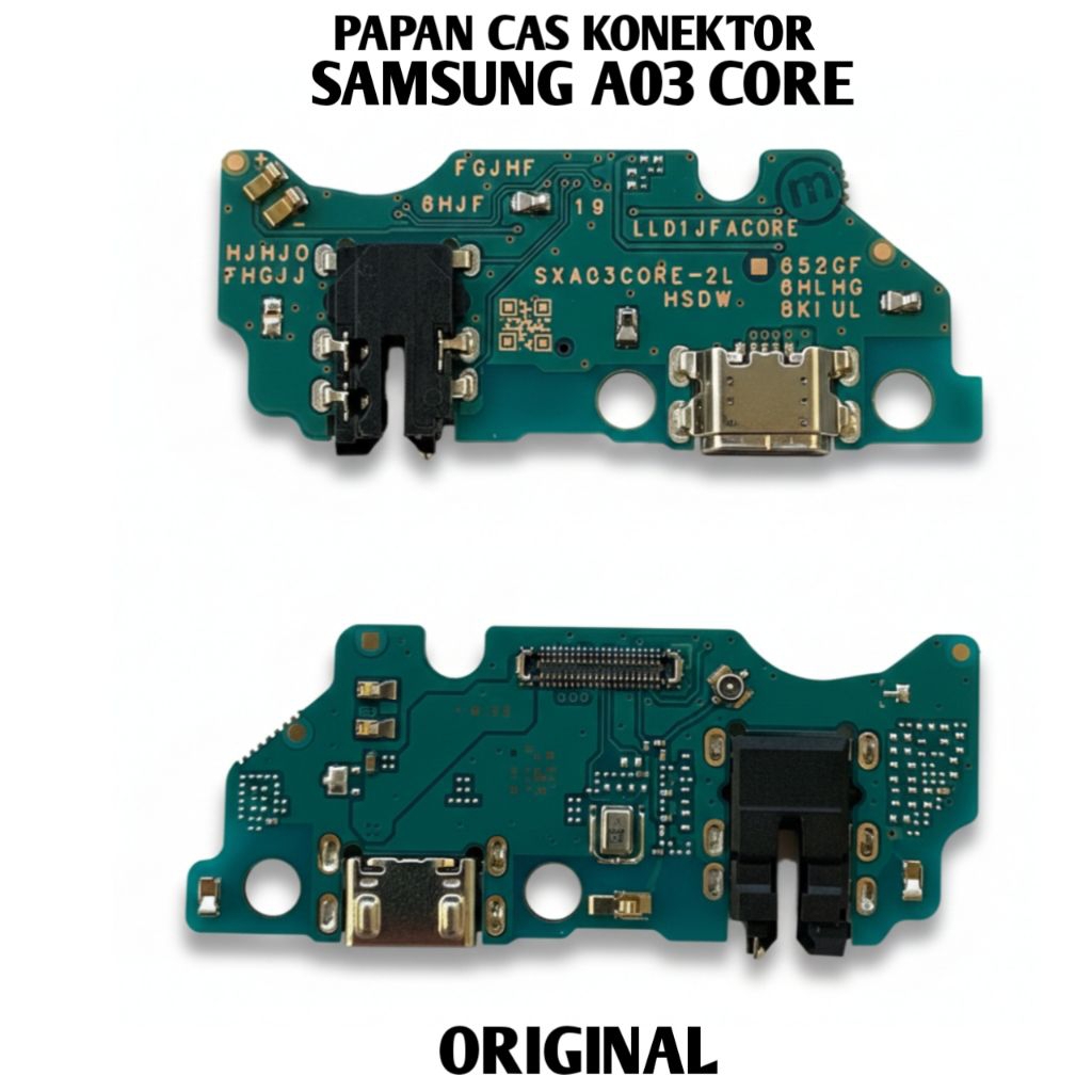Jual papan cas samsung A03 core original konektor pcb full ic charger ...