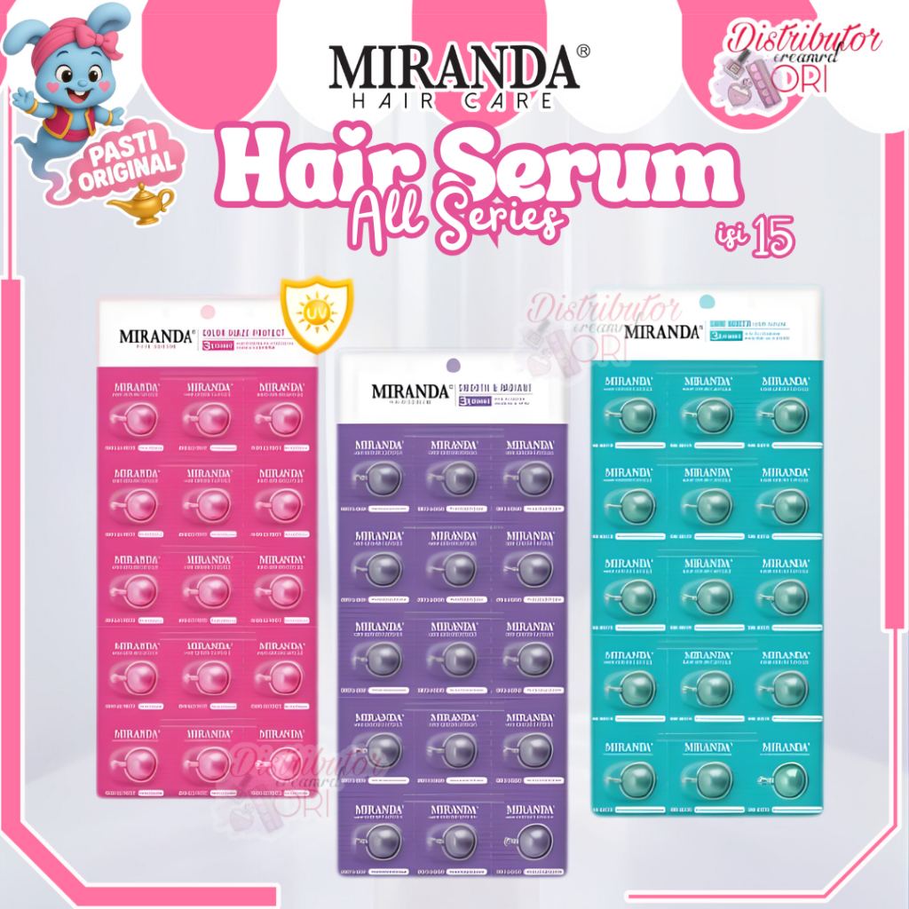 Jual Miranda Hair Serum Smooth & Radiant 15X1ML -Shine Boost Vitamin ...