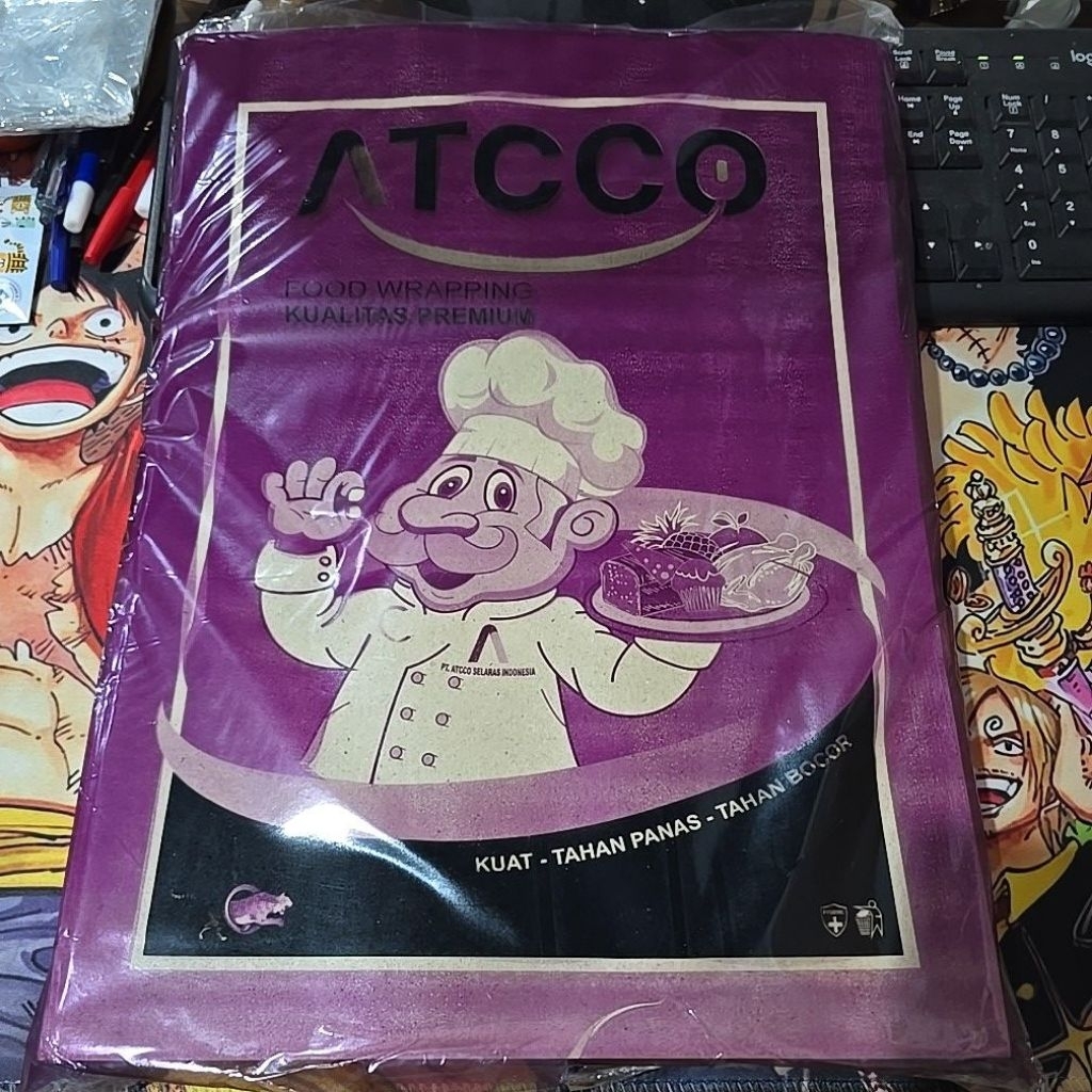 Jual ATCCO KERTAS NASI UNGU PREMIUM 28X38CM @250LEMBAR | Shopee Indonesia